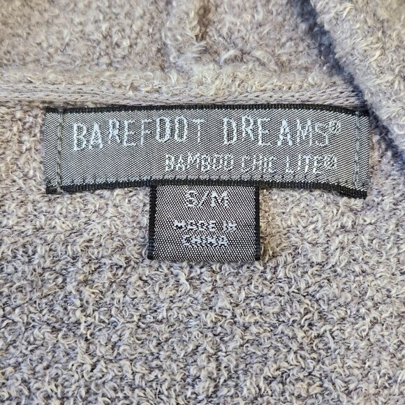 Barefoot Dreams Bamboo Chic Lite Cardigan Sweater S/M Gray Blue Ombre Open Front - Picture 5 of 9